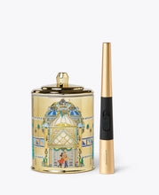 Load image into Gallery viewer, MIDNIGHT IN MILAN - SAFFRON &amp; ROSE 380g Soy Candle &amp; Arc Wand Lighter